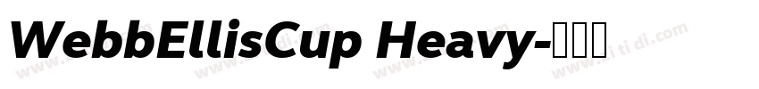 WebbEllisCup Heavy字体转换